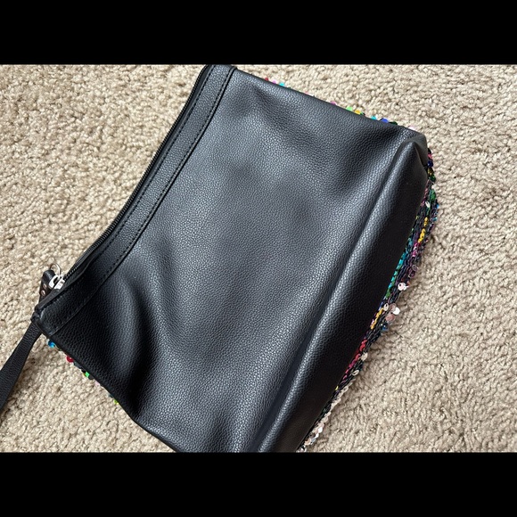 Victorias Secret Rainbow Silver Sparkle Handbag - Picture 2 of 3